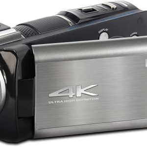 Minolta MN4K100Z 4K Ultra HD Camcorder w/10x Optical Zoom (Gunmetal)