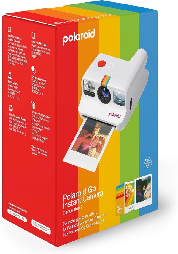 Go Generation 2 - Mini Instant Camera + Film Bundle (16 Photos Included) - White (6282) - Image 2